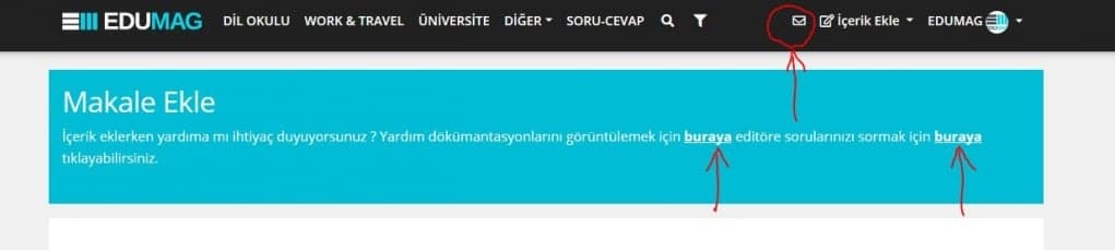 8. Takıldığınız yerde sorun. EDUMAG editörleri size yardımcı olsun.