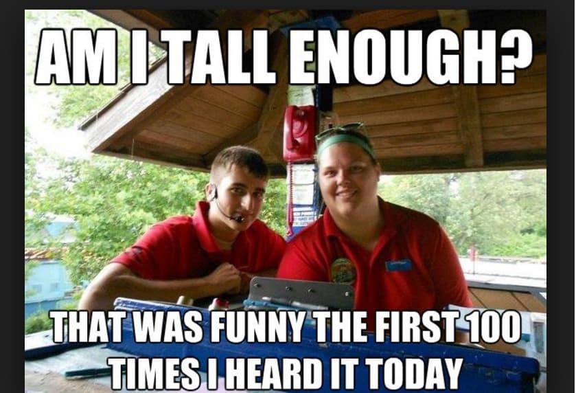 9. ‘’Am I tall enough?’’