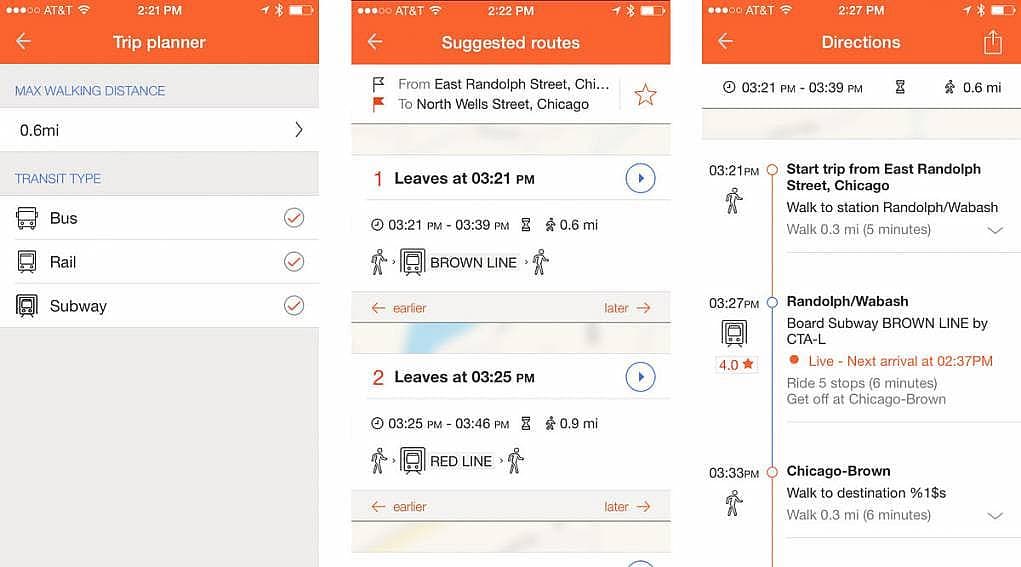 4. Anlık ulaşım bilgisi edinin: Moovit