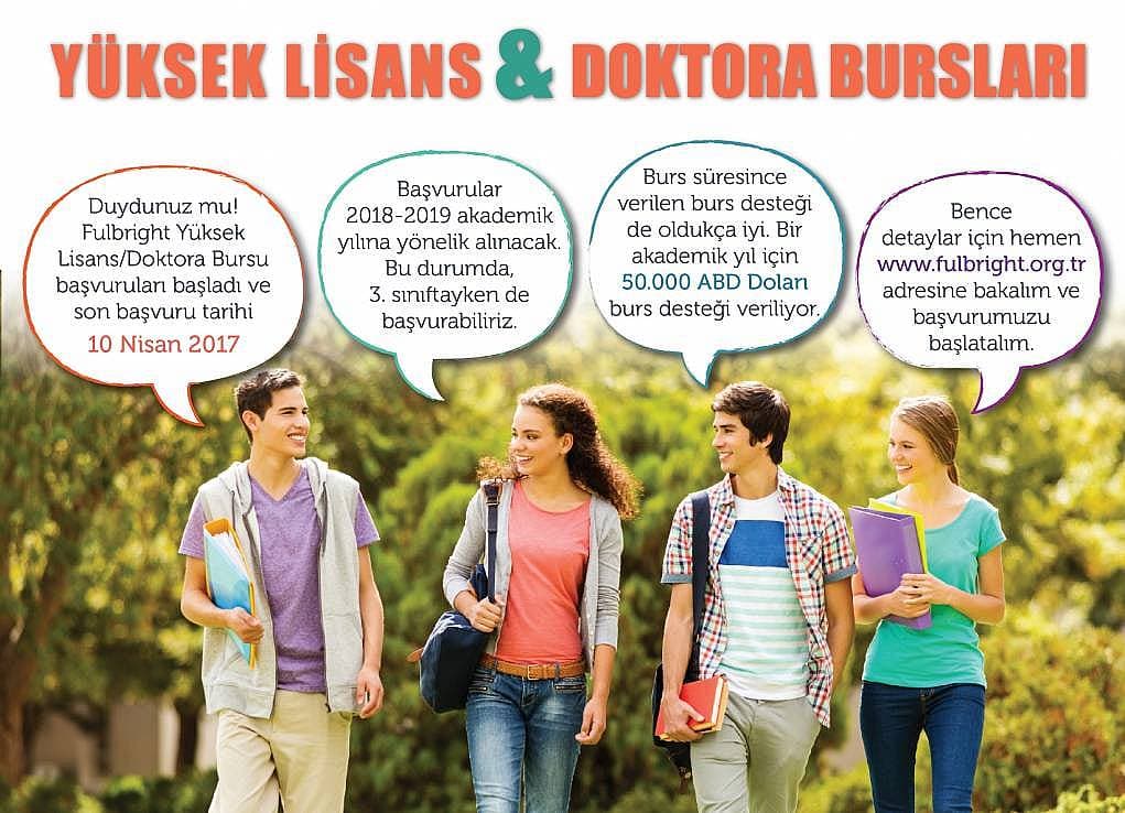 Fulbright Amerika'da Yüksek Lisans ve Doktora Bursları