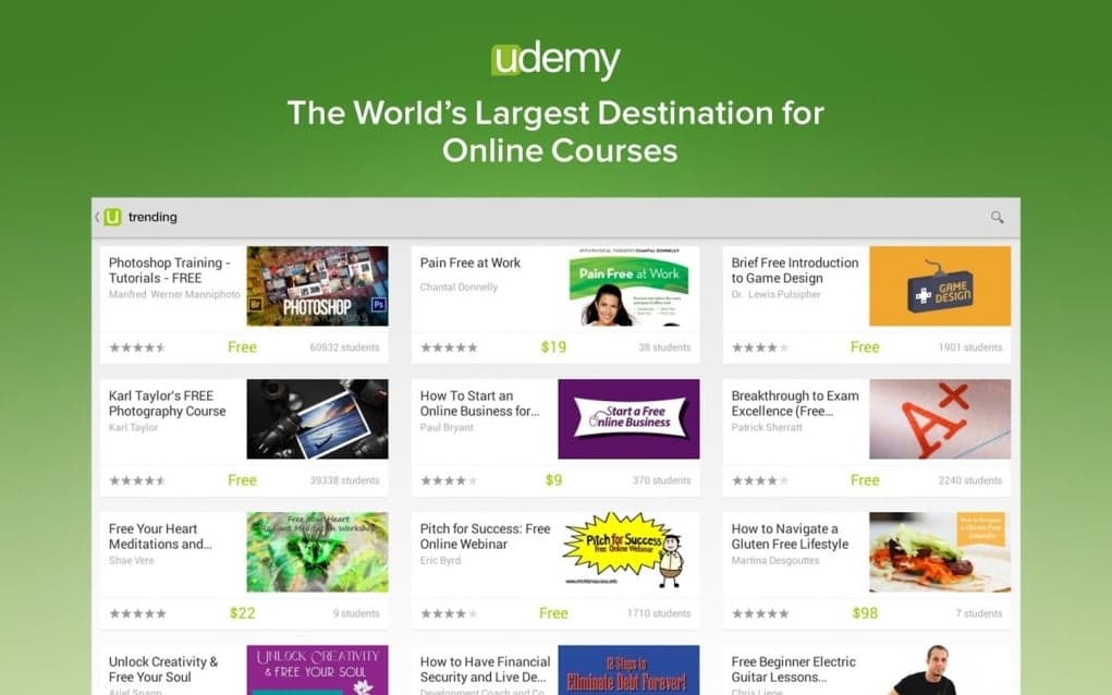 6. Udemy Language Courses