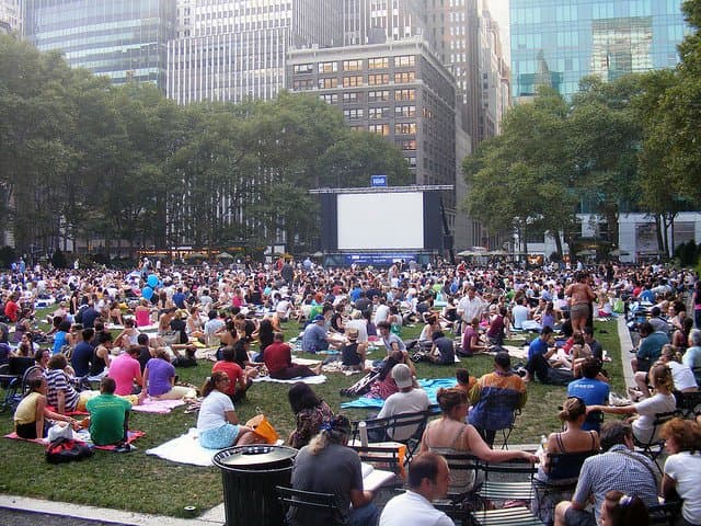 New York'ta Açıkhava Film Festivaline Katıldım | Bryant Park
