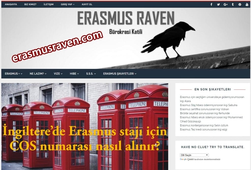 1. Erasmus Raven ile tüm sorularınıza cevap alın.