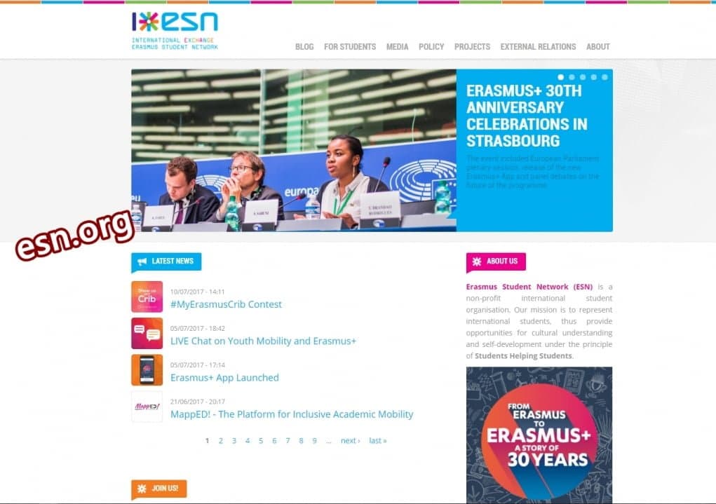 7. ESN ile en büyük öğrenci topluluğuna katıl.