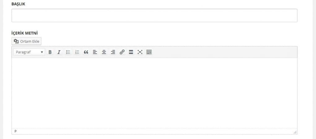 2. Başlık ve Açıklama girin.