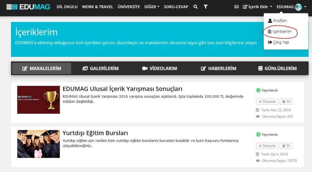 8. İçeriğinizi sık sık kaydedin ve kontrol amaçlı olarak önizleme yapın.