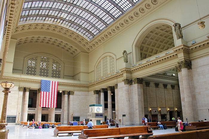 13. Şikago’ya ulaştığınızda istasyonun estetik ve tarihi dokusu sizi büyüleyecektir.