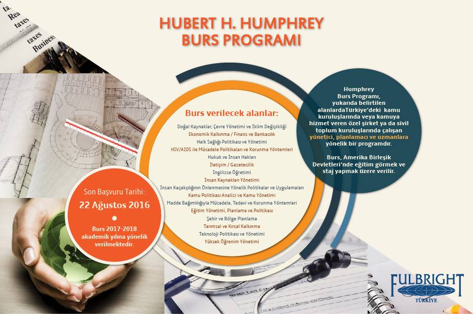 2017-2018 Akademik Yılı Hubert H. Humphrey Burs Başvuruları