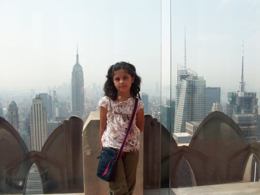6. New York'u Rockefeller Center'dan seyrettim.