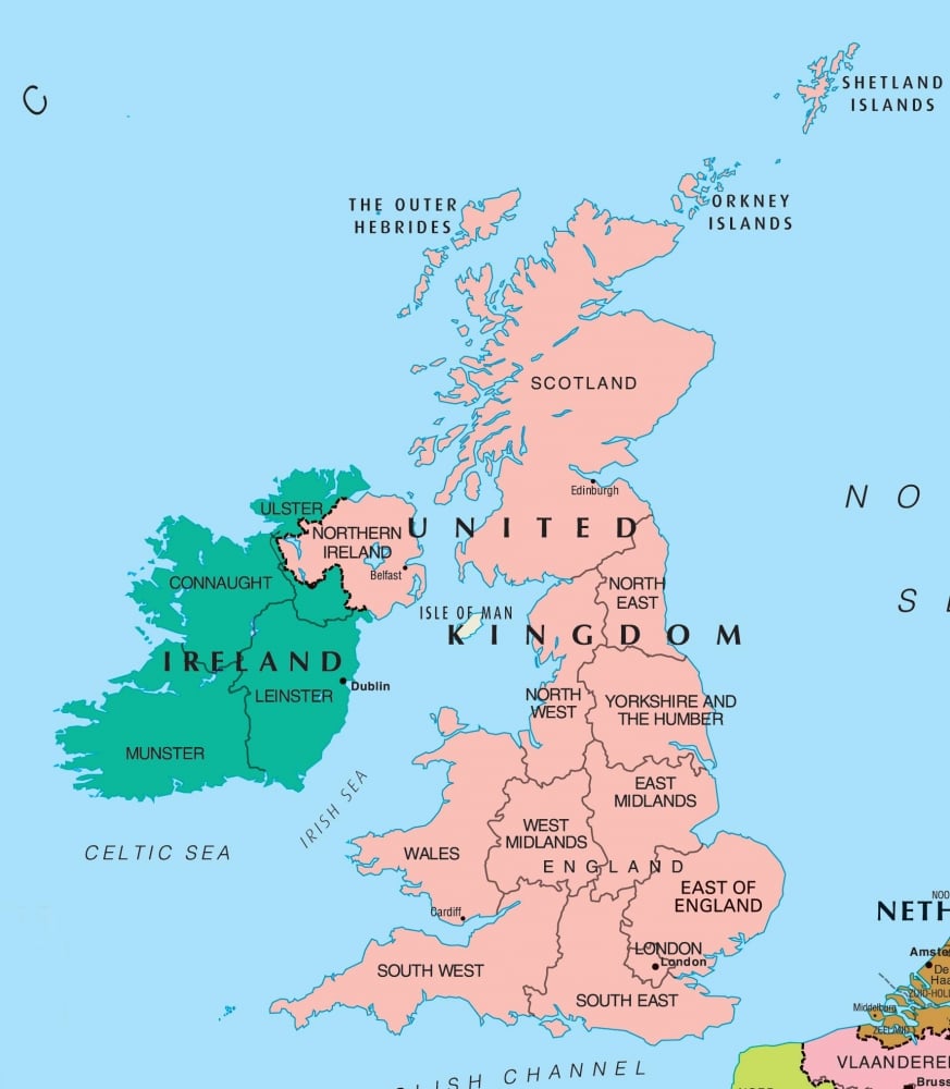 8. Sen hangi İrlanda'ya gidiyorsun?